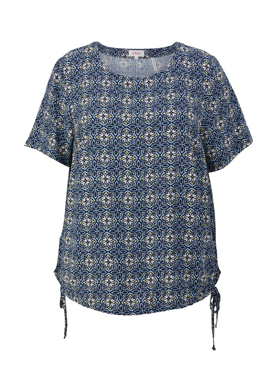 

Блуза s.Oliver Red Label Plus Blouse, цвет mottled blue