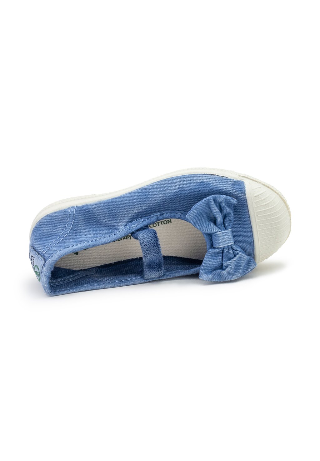 Балетки с ремешком на щиколотке OLD PALOMAR - Baby shoes Natural World, светло-голубой — фото 3