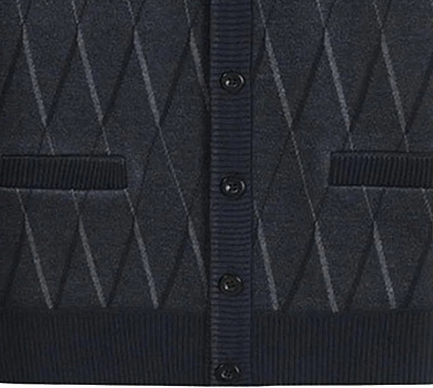 Мужской кардиган Casual Argyle из шерстяной смеси — фото 2