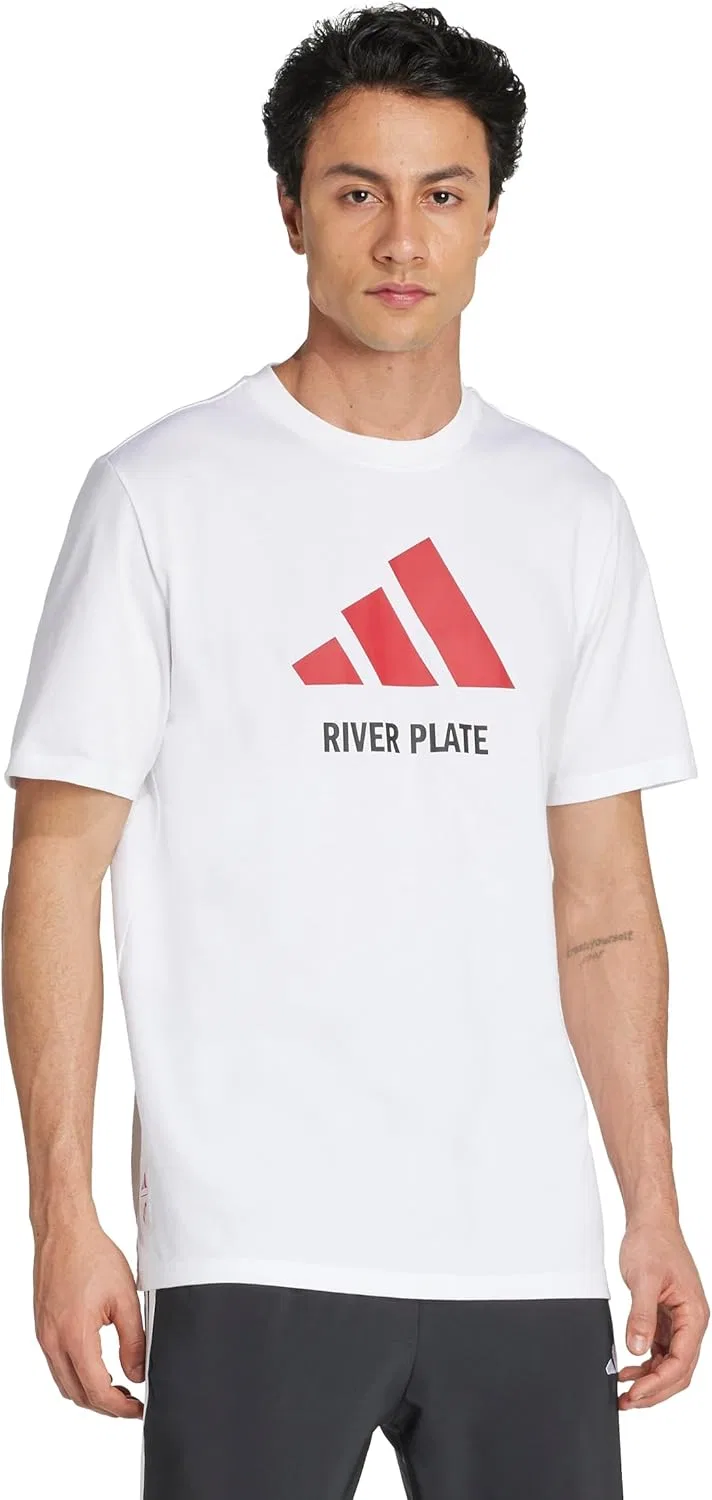 Футболка с принтом adidas, River Plate, White — фото 3
