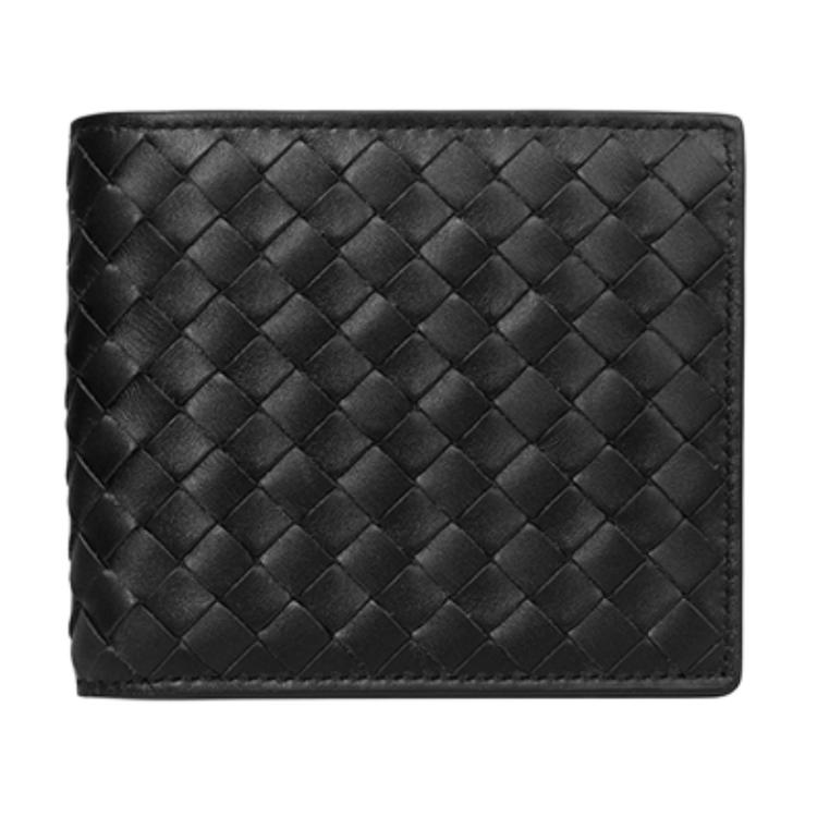 

Bottega Veneta Кожаный кошелек для мужчин Black