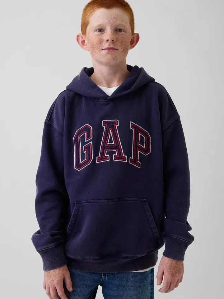 Капуzenpullover из хлопка GAP, темно-синий