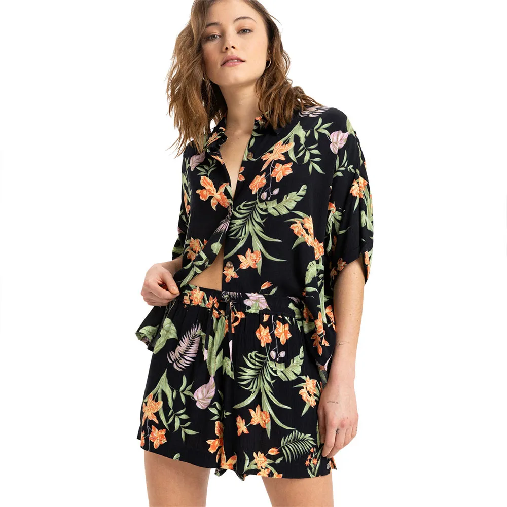 

Шорты Roxy Lekeitio Break High Printed, черный