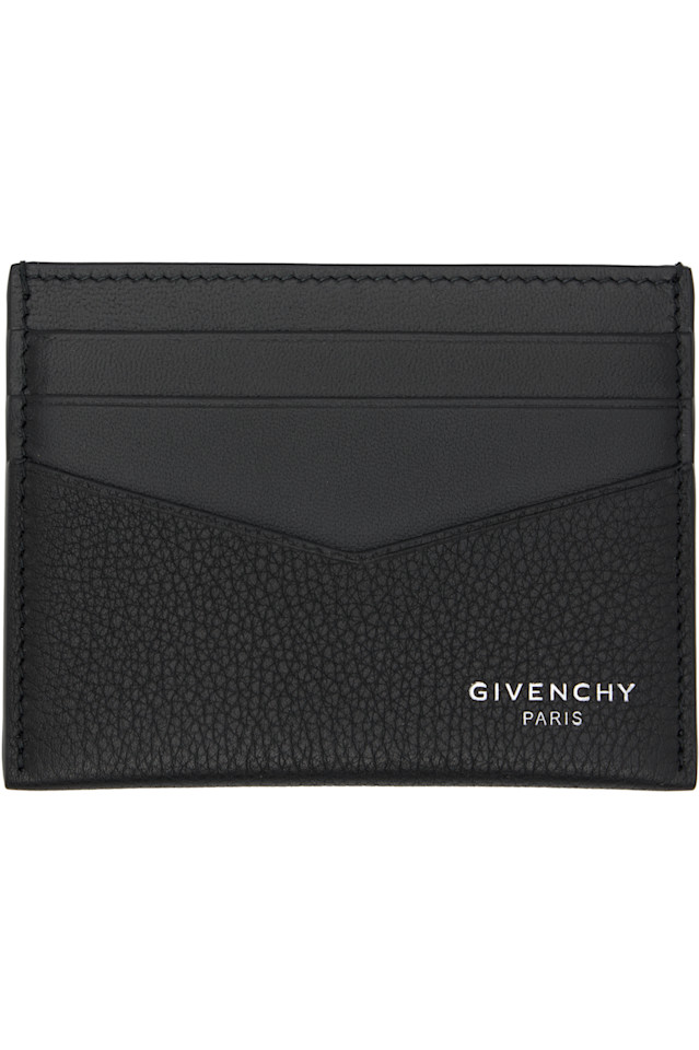 

Карточный держатель из телячьей кожи Givenchy, черный