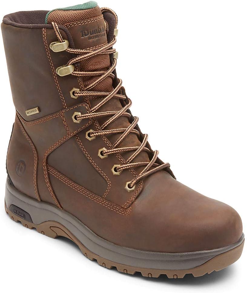 

Мужские ботинки Dunham 8000 Works 6 с прямым носком, водонепроницаемые, коричневый