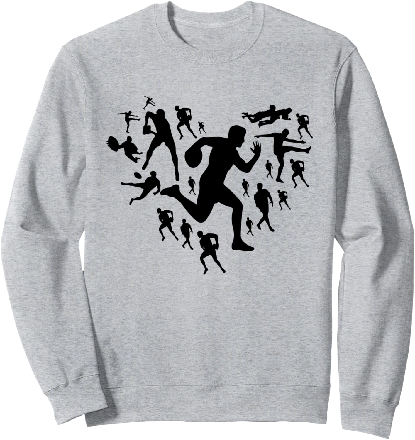 

Толстовка с силуэтом сердца в стиле регби Rugby Designs, серый