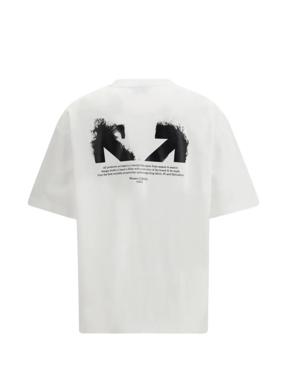 Футболка с графикой в виде половины стрелы Off-White, белый — фото 2