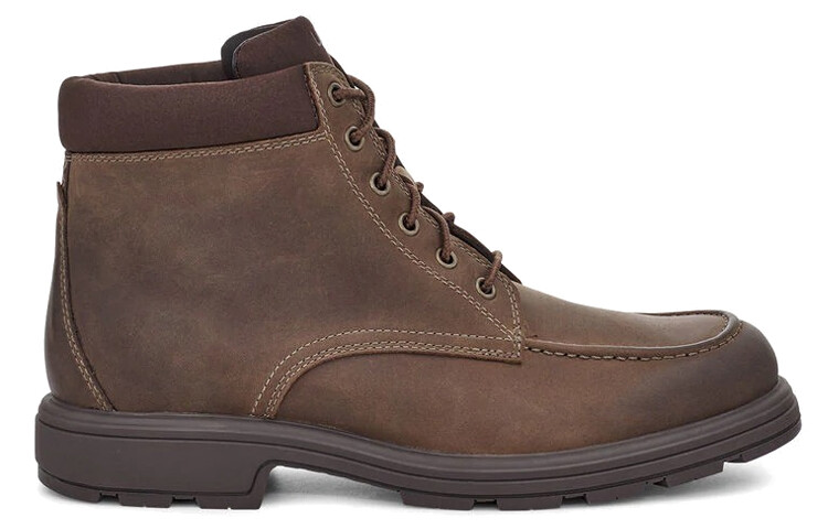 Ботинки мужские Ugg высокие на шнуровке, темно-коричневый — фото 2