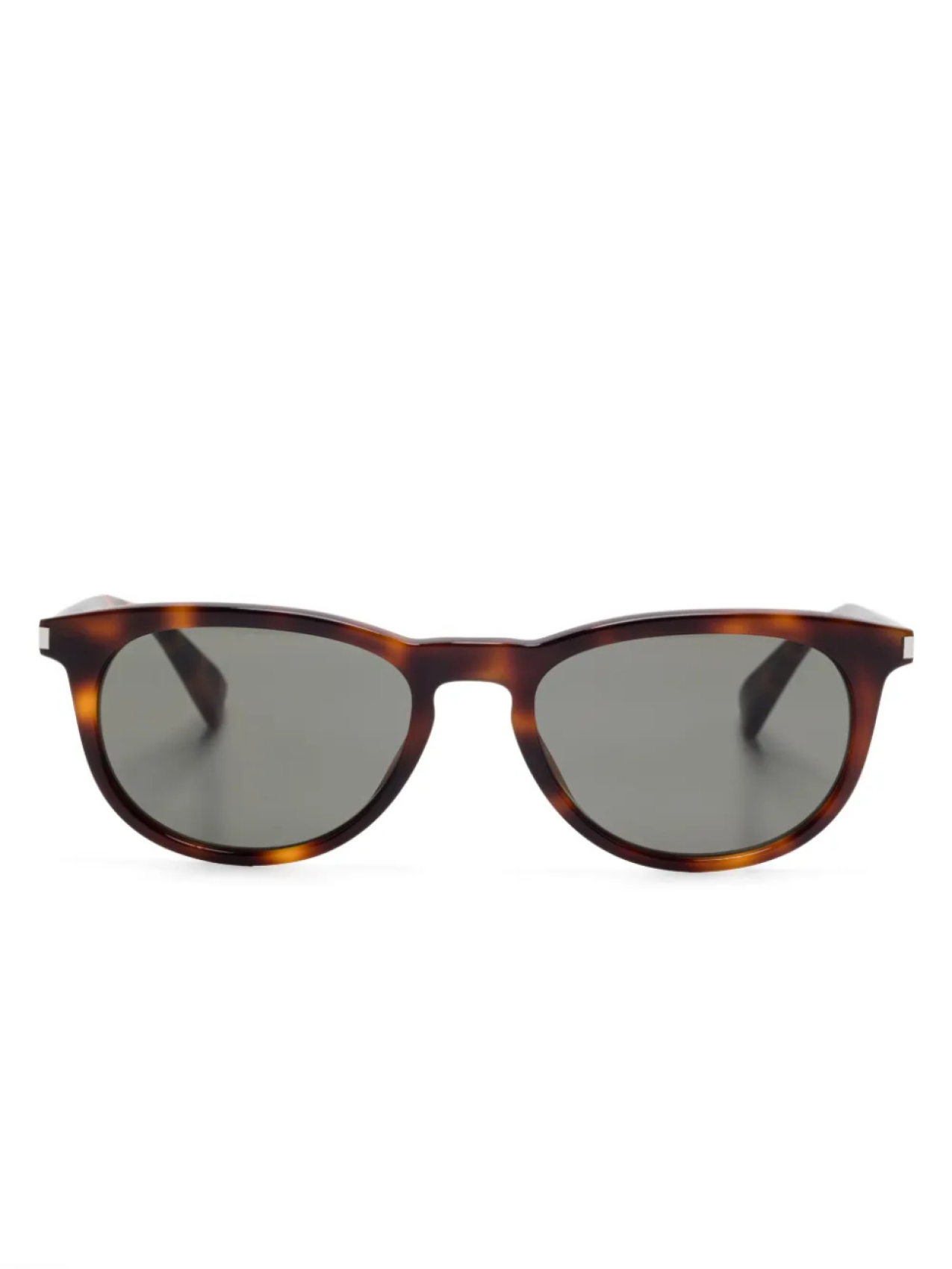 

Saint Laurent Eyewear солнцезащитные очки в овальной оправе, коричневый