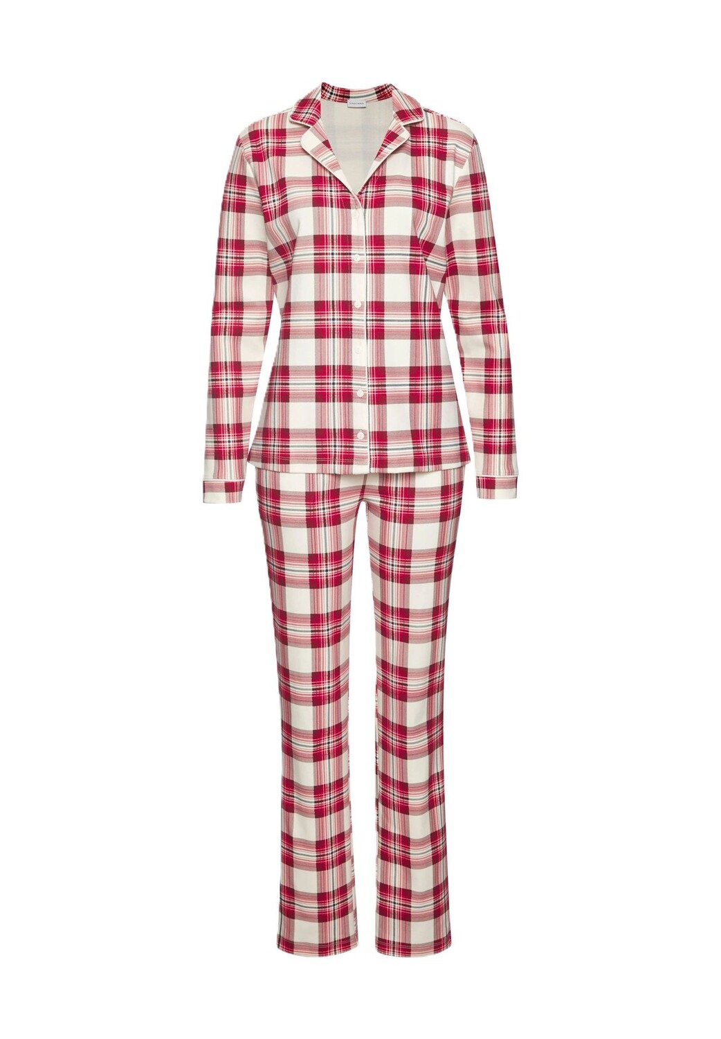 

Хлопковые пижамы для женщин LASCANA, цвет 28313 White Check