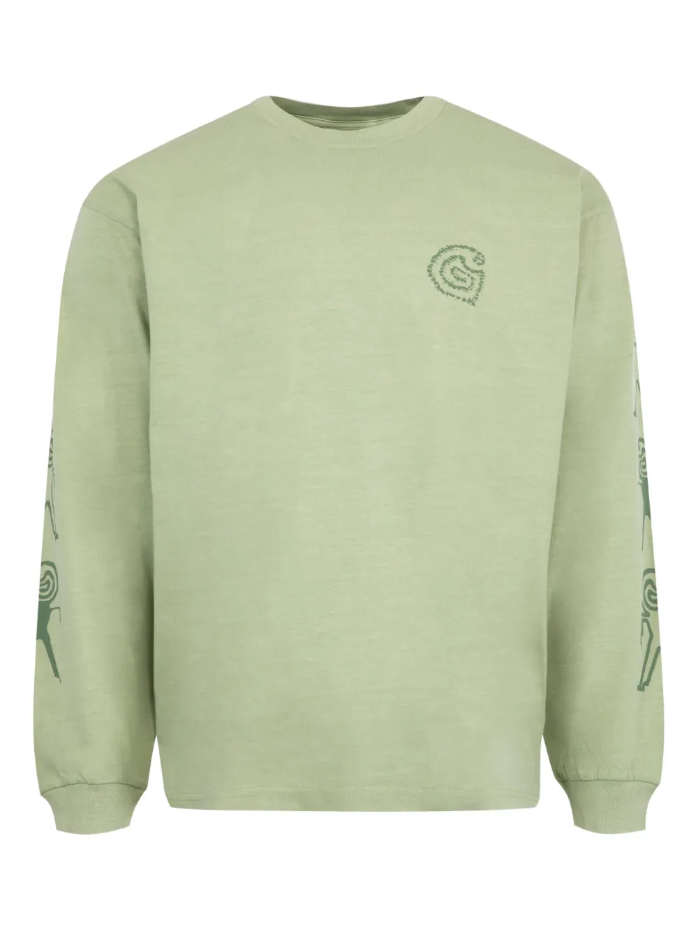 

Футболка Terrestrial с длинными рукавами и принтом CARHARTT WIP, зеленый