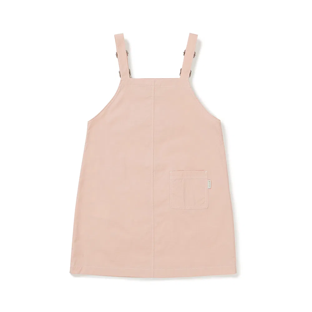 Детский комбинезон-платье оверсайз светло-розовый от Snowpeak Apparel Kids — фото 3