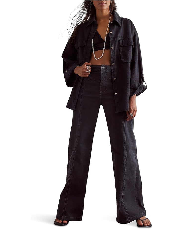 

Женские джинсы Free People We The Free Libre Wide-Leg, Cafe Noir