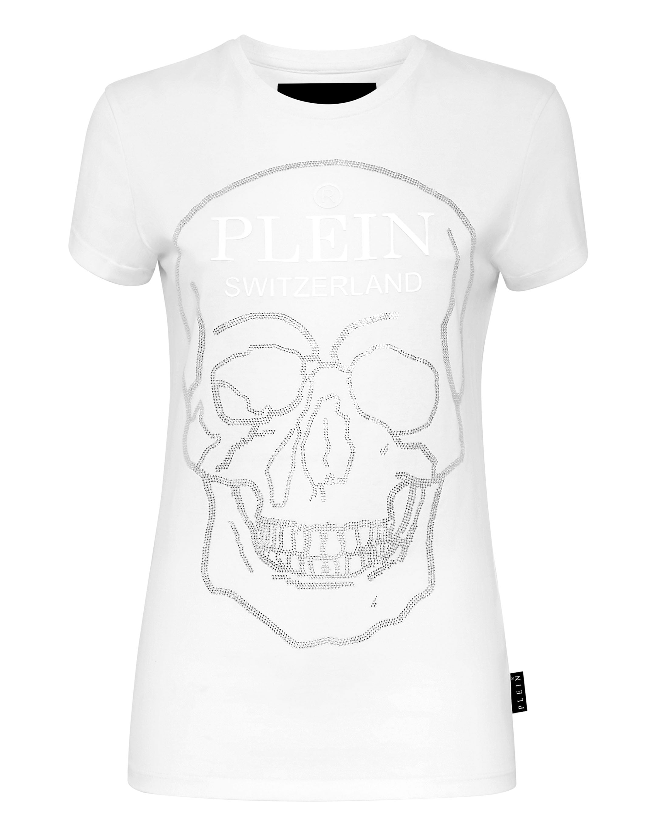 

Футболка с круглым вырезом SS Crystal Skull PHILIPP PLEIN, белый