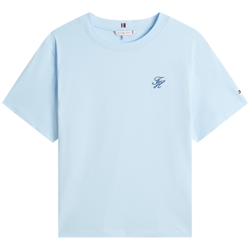 Футболка Women's Crew Neck Moderate Others Tommy Hilfiger, темно-синий c1g — фото 2