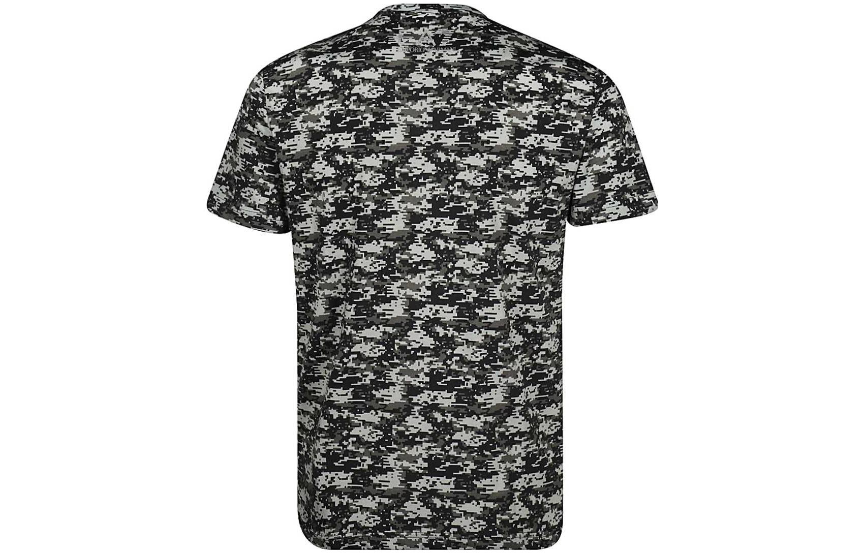 EMPORIO ARMANI Футболка EA7 мужская серо-зеленая — фото 4
