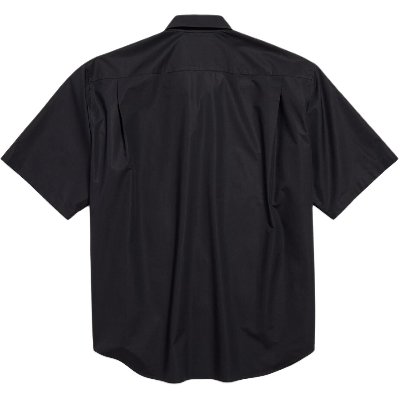 Рубашка на китайский день влюбленных свободного кроя men's Balenciaga, черный — фото 2