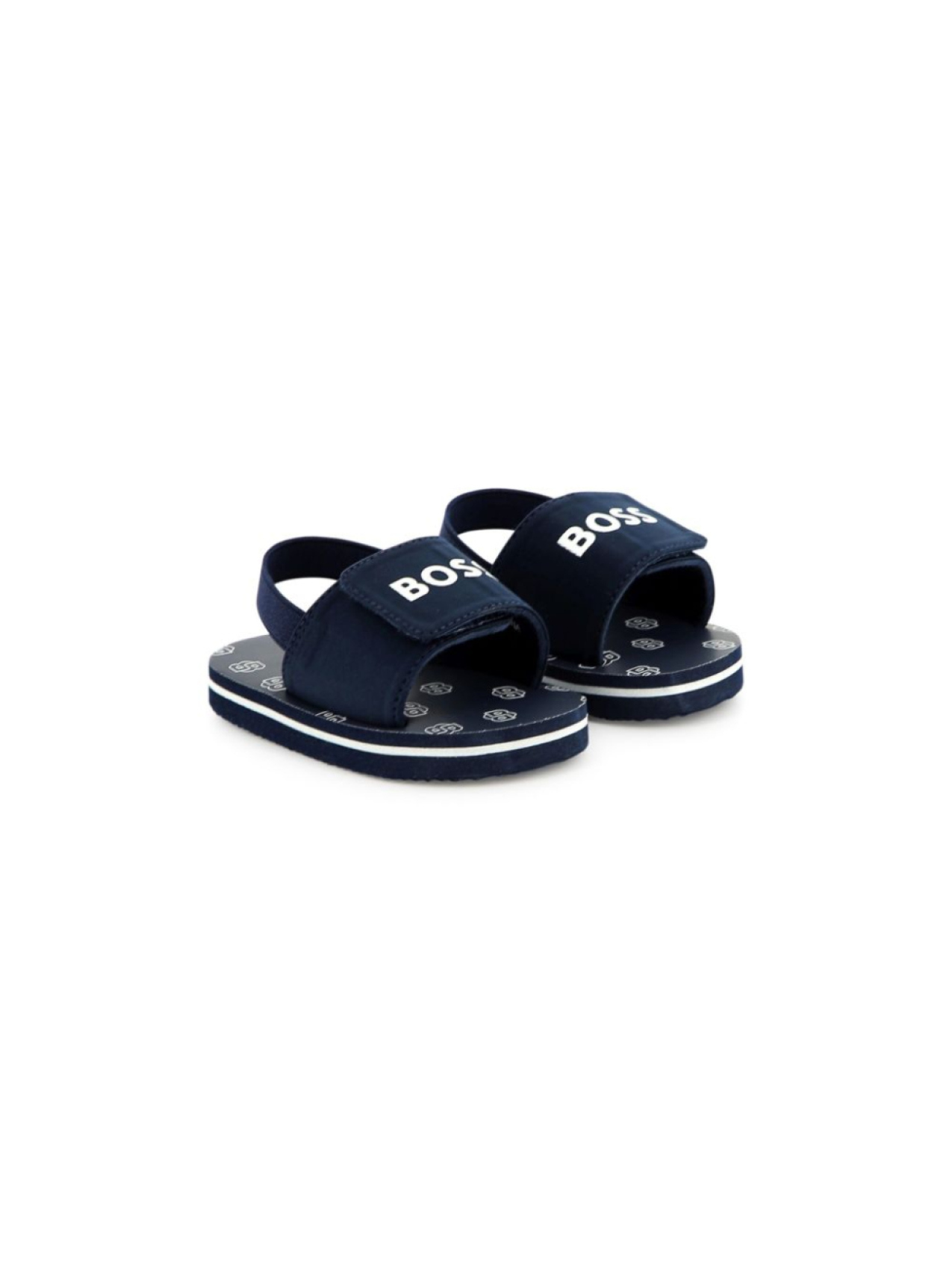 

BOSS Kidswear сандалии с логотипом, синий
