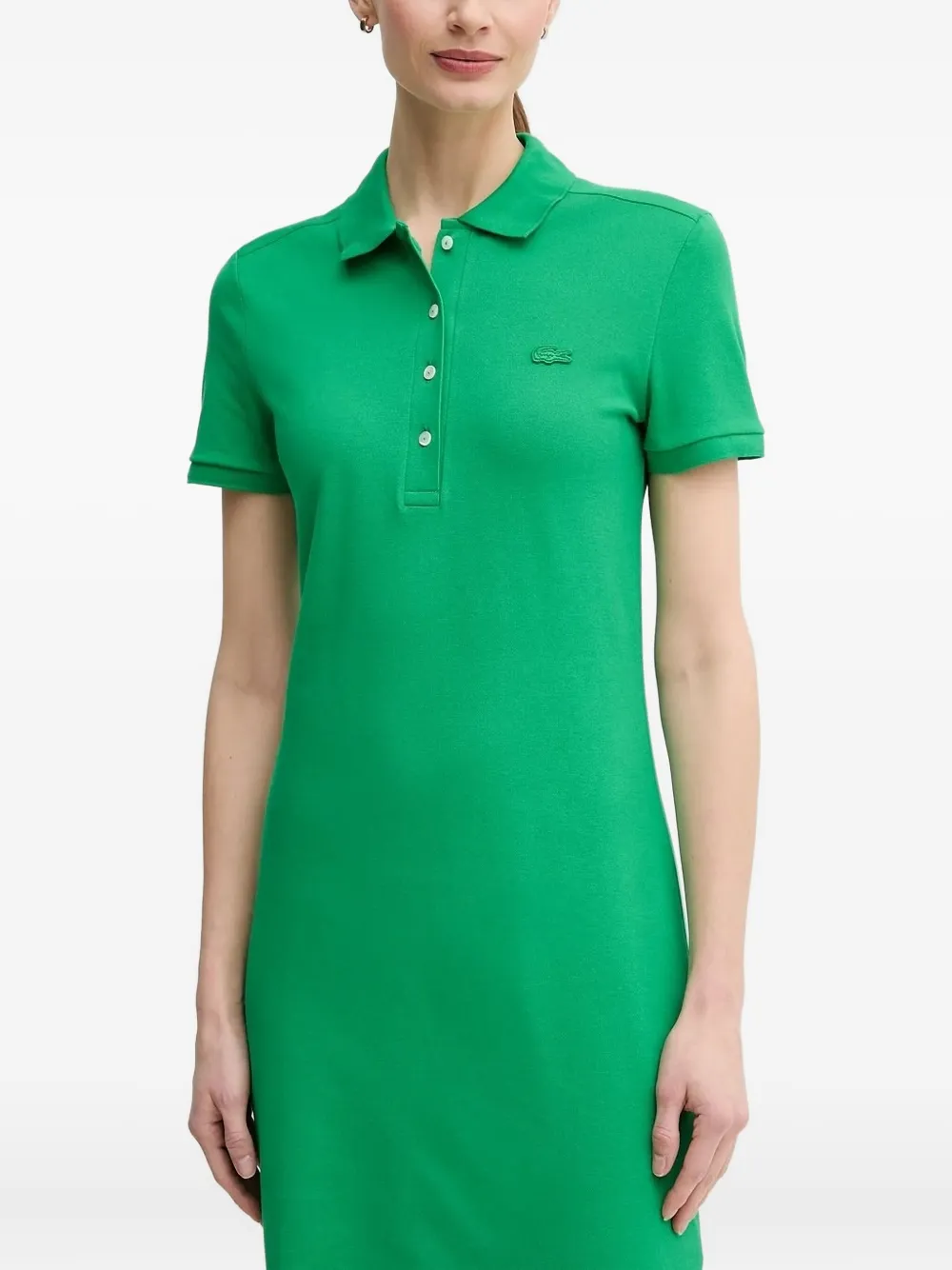 

Мини-платье-поло с короткими рукавами Lacoste, зеленый