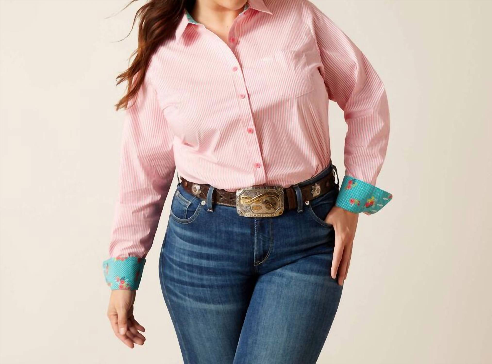 

Рубашка Kirby Stretch - Plus в цвете Camellia Rose ARIAT