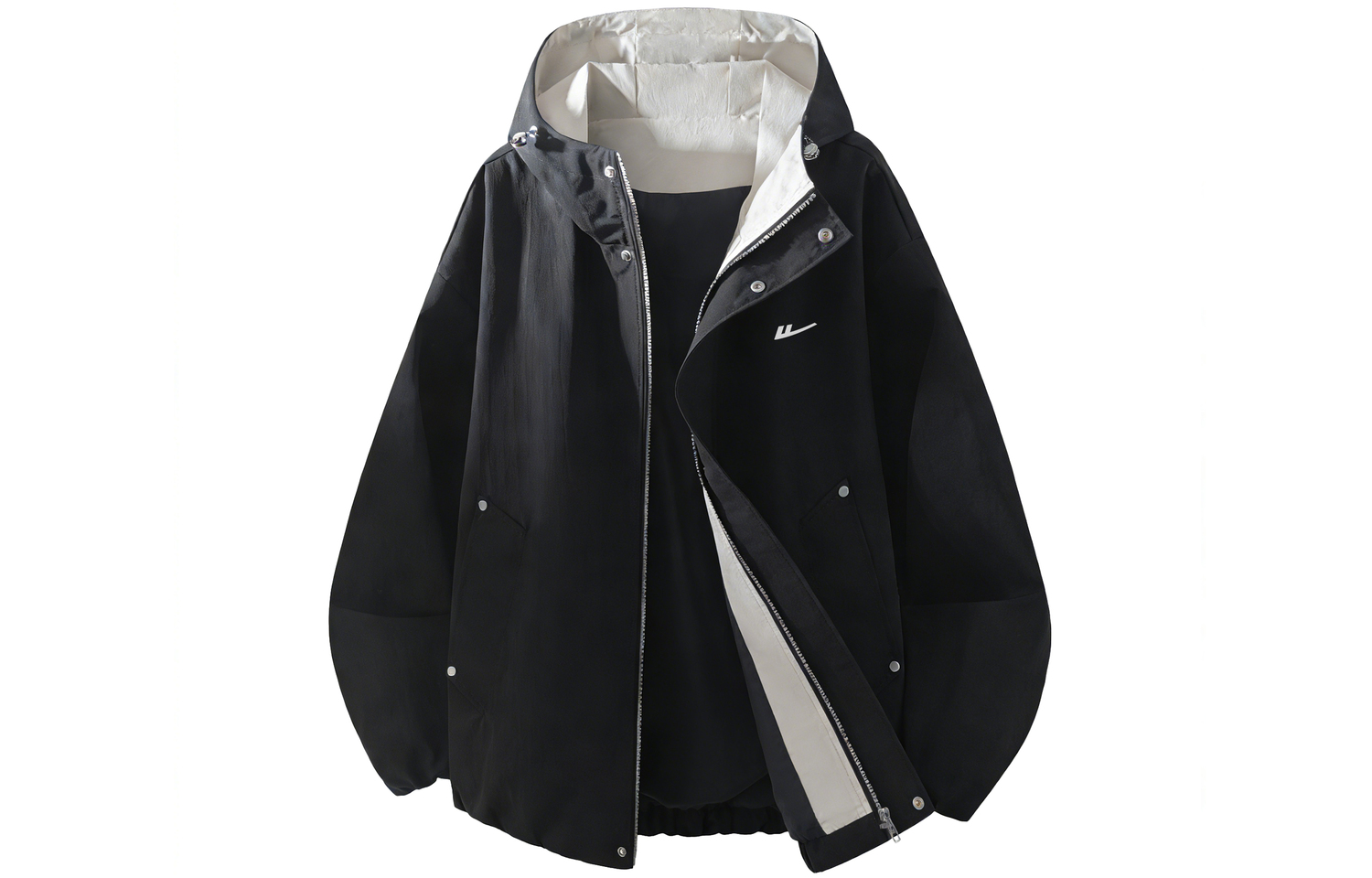 

Куртка женская с капюшоном Moderate Others WARRIOR, черный[free diy badge]