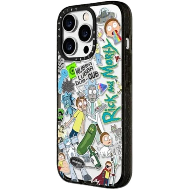 

CASETIFY Чехол для телефона, Transparent-black frame non-magnetic