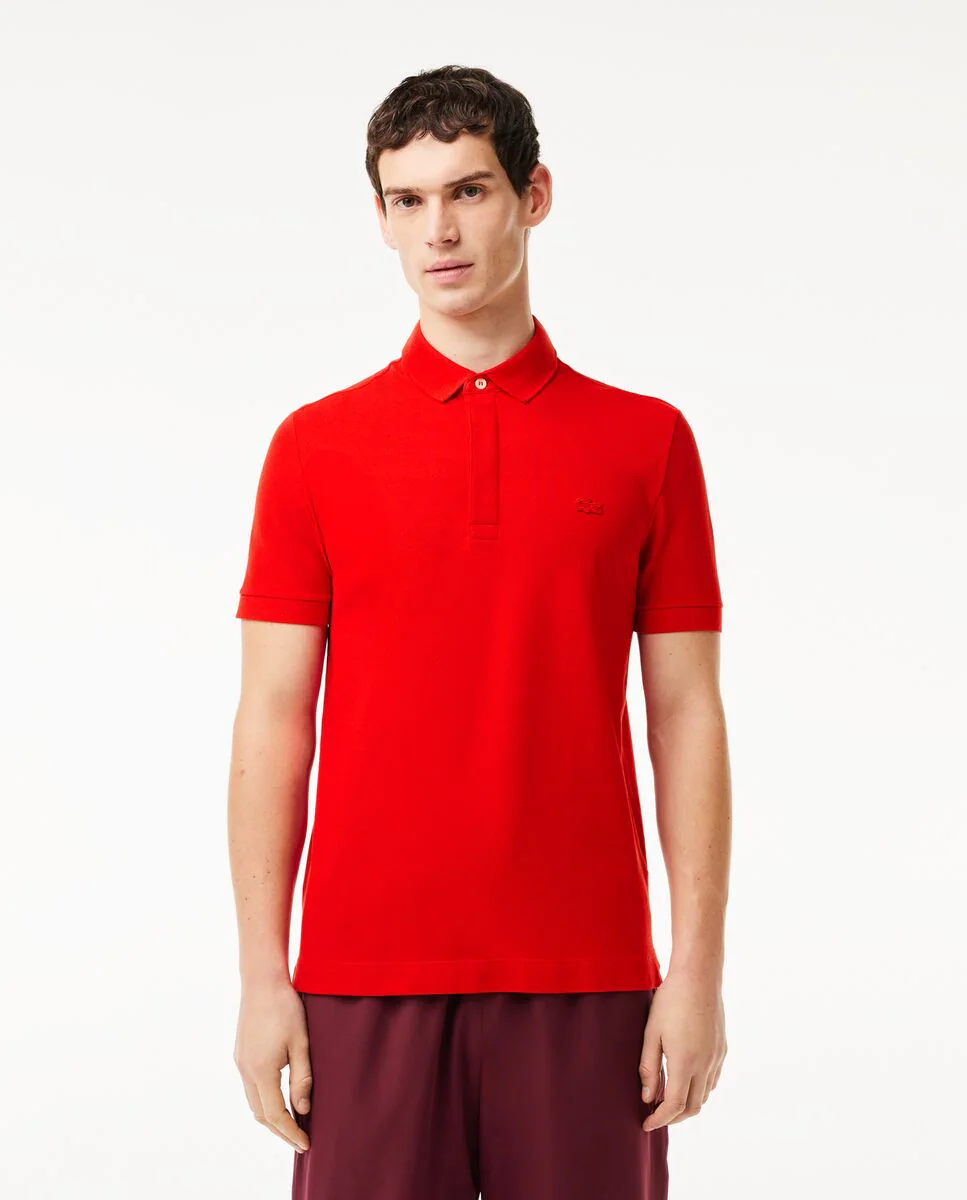 

Мужская поло Smart Paris из эластичного пике с коротким рукавом Lacoste, красный