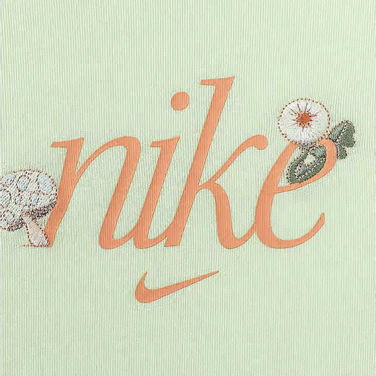 Nike Обычная футболка женская зеленая — фото 4