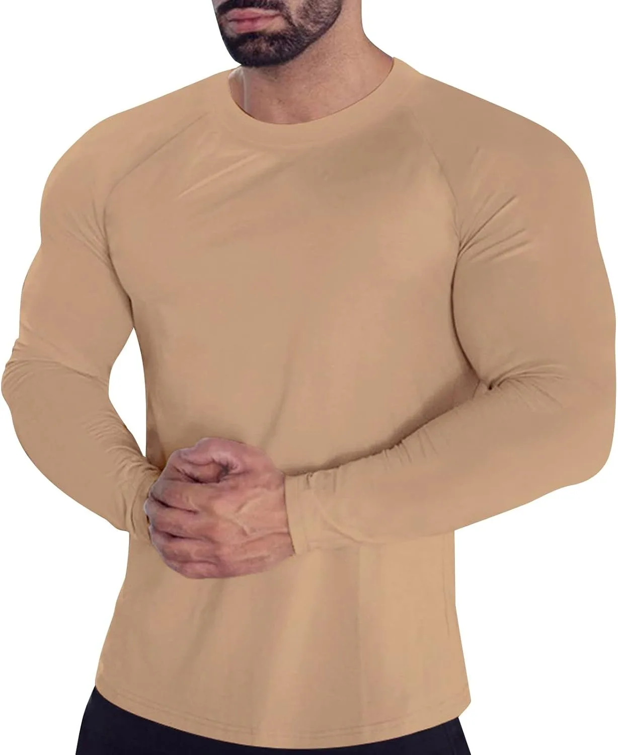 

Мужская компрессионная футболка с длинным рукавом для тренировок