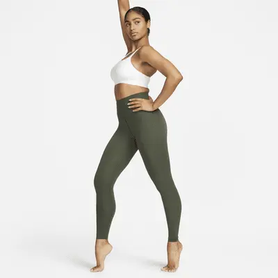 

Леггинсы Nike Zenvy, цвет Cargo Khaki/Black