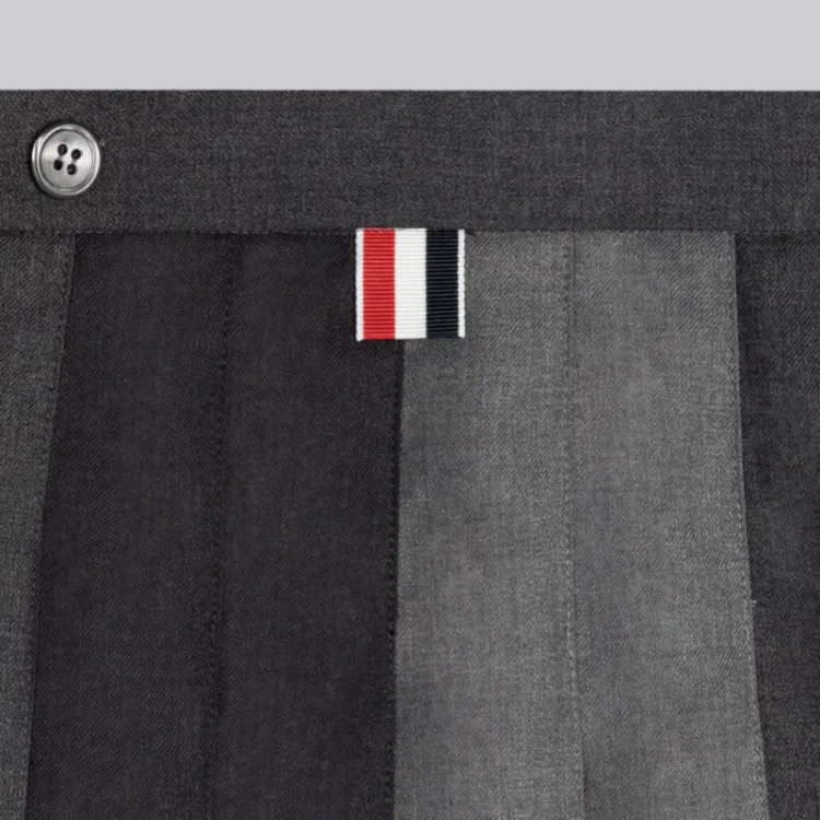Юбка короткая THOM BROWNE серая — фото 4