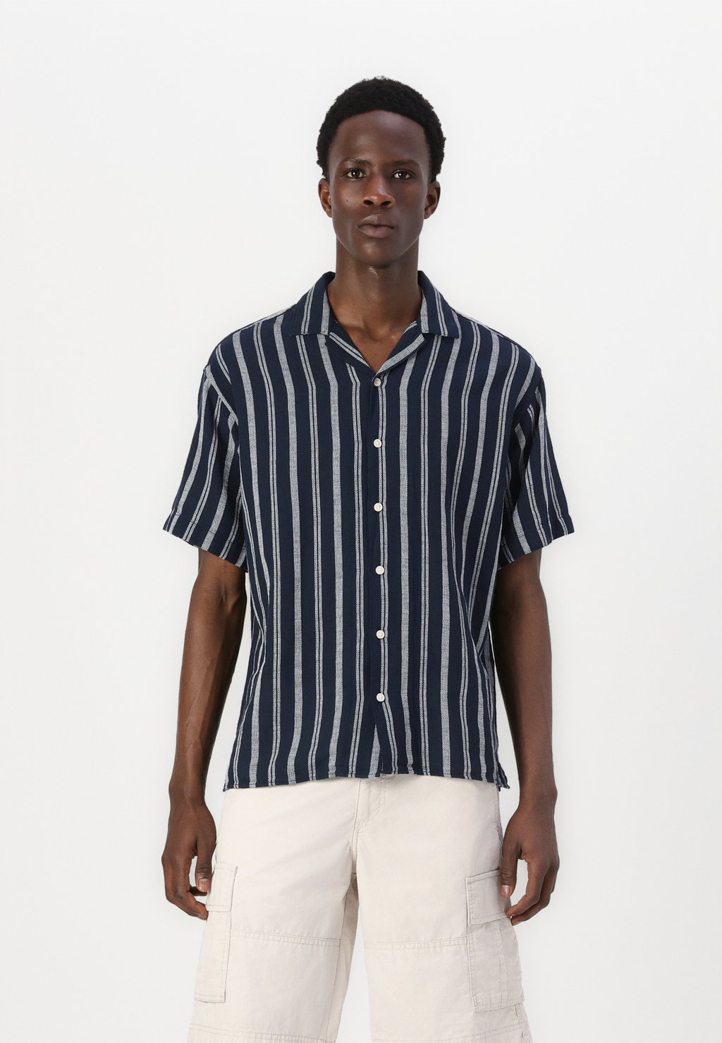 

Рубашка JJEENZO STRIPE RESORT Jack & Jones, темно-синий