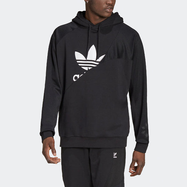 Толстовка Men's adidas originals Bld Ft Hoody Hl Casual Printing Hooded Long Sleeves Black, мультиколор — фото 2