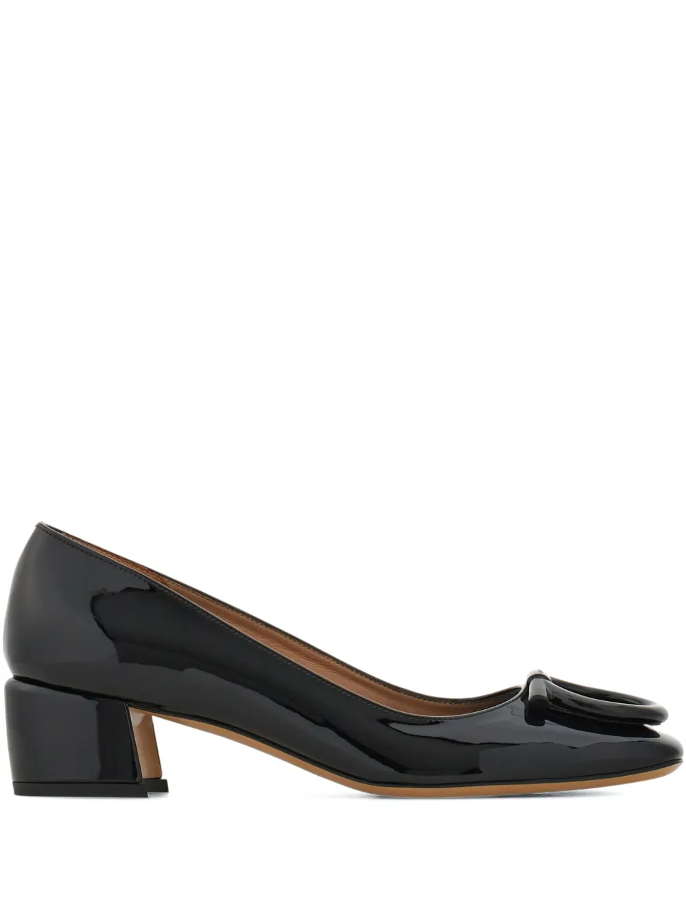 Туфли-лодочки с квадратным носком Ferragamo, черный