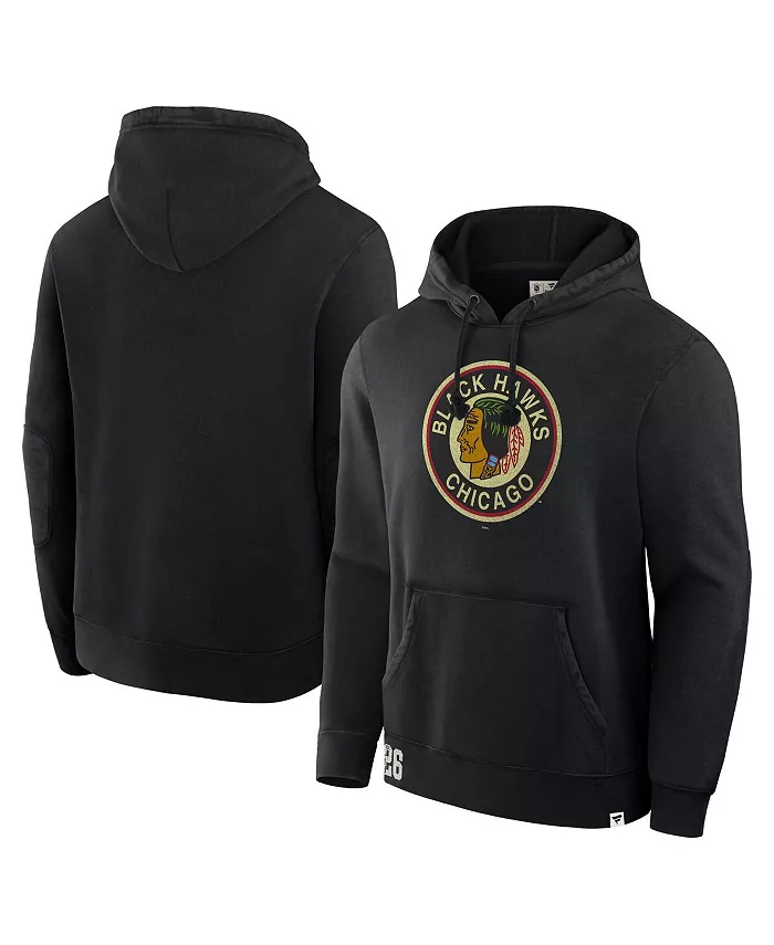 

Мужская черная толстовка с капюшоном Chicago Blackhawks Decades Collection Tradition Fleece Pullover Hoodie Fanatics