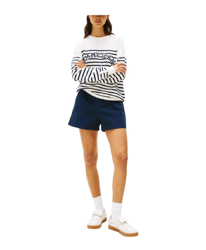 Плиссированные шорты «Клэр» Tommy Hilfiger, синий — фото 3