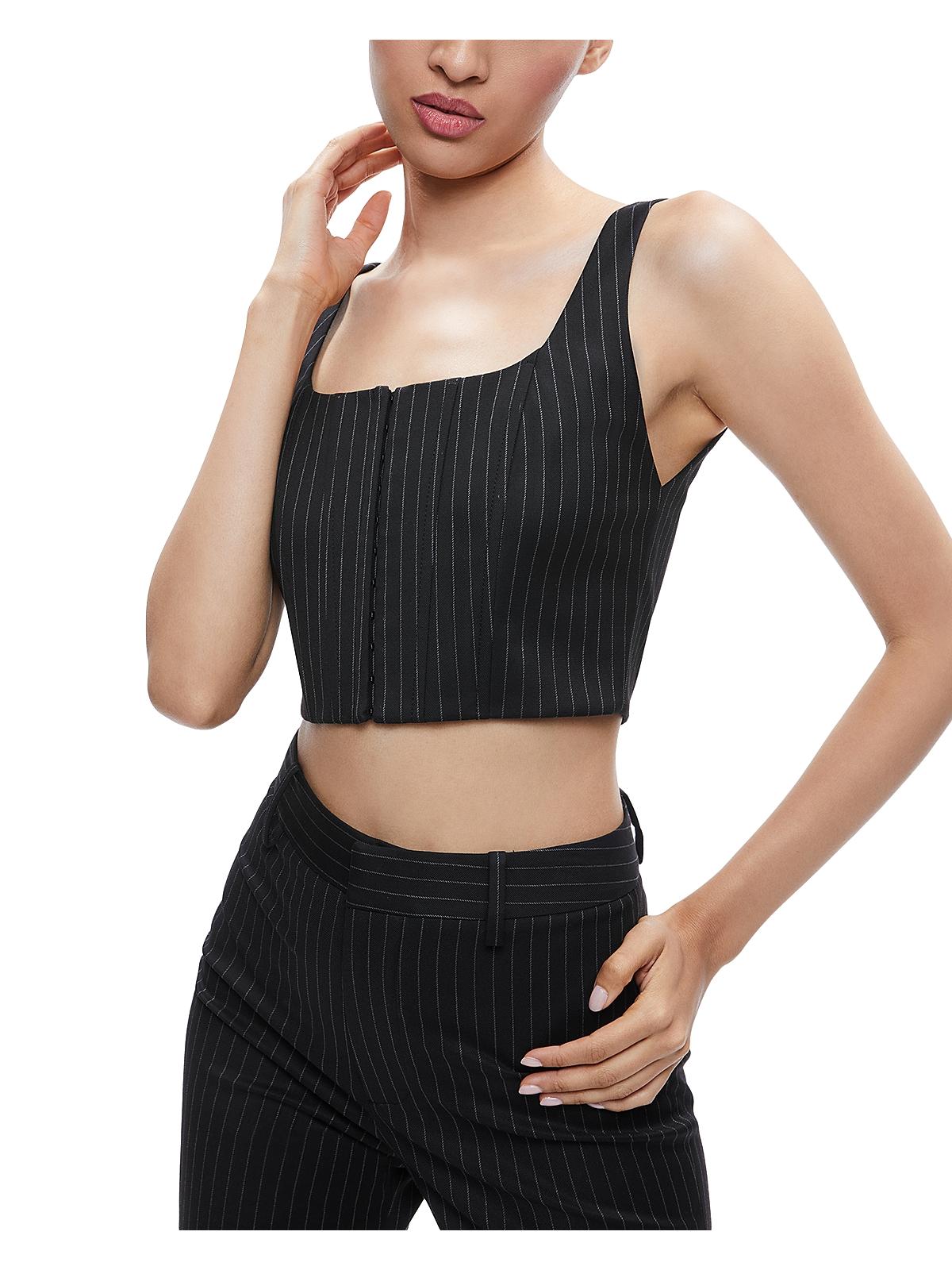 

Блузка женская Alice and Olivia, цвет black pinstripe
