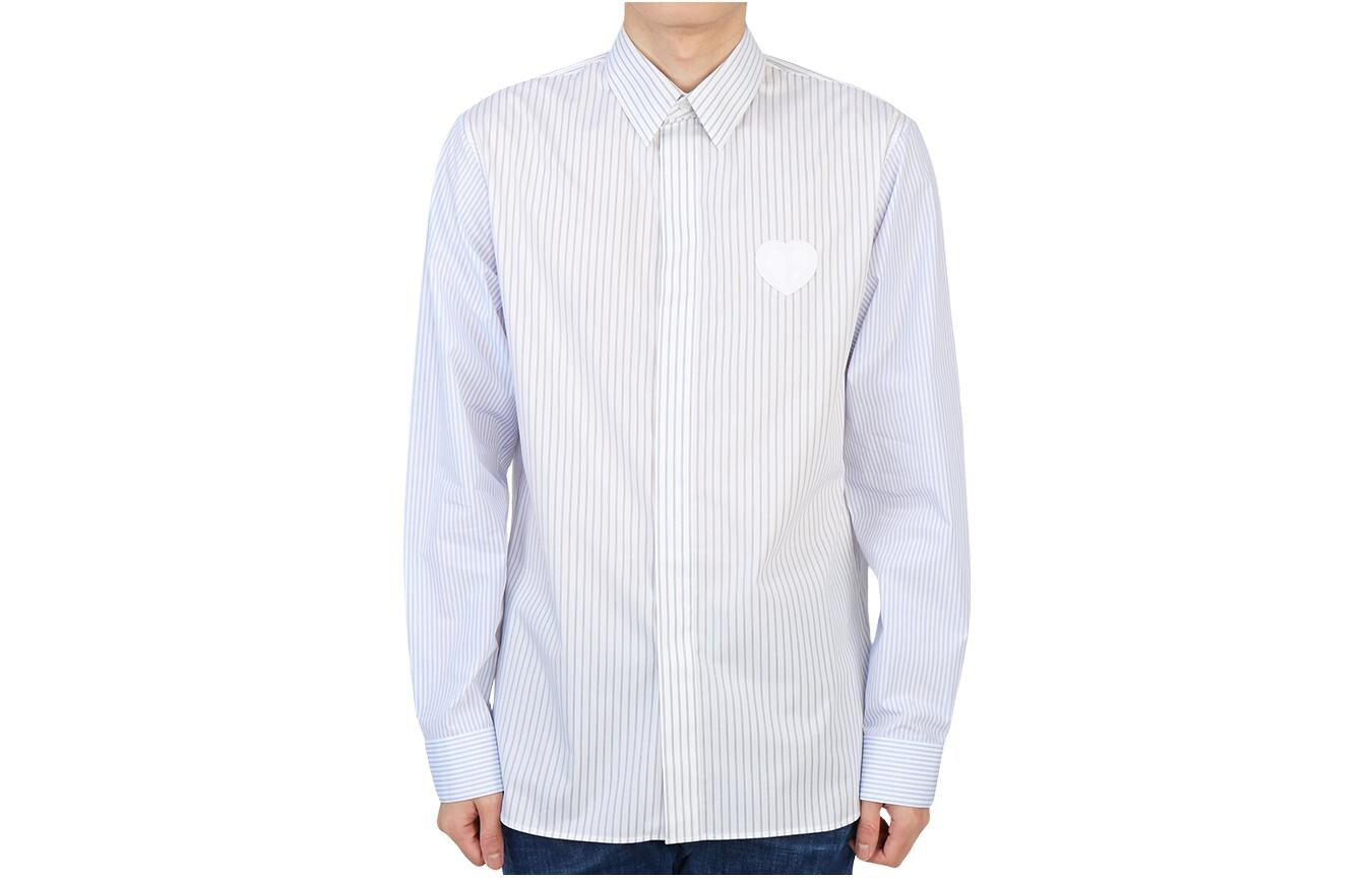 

Ежеквартальные новинки Рубашка мужская синяя Dior, синий