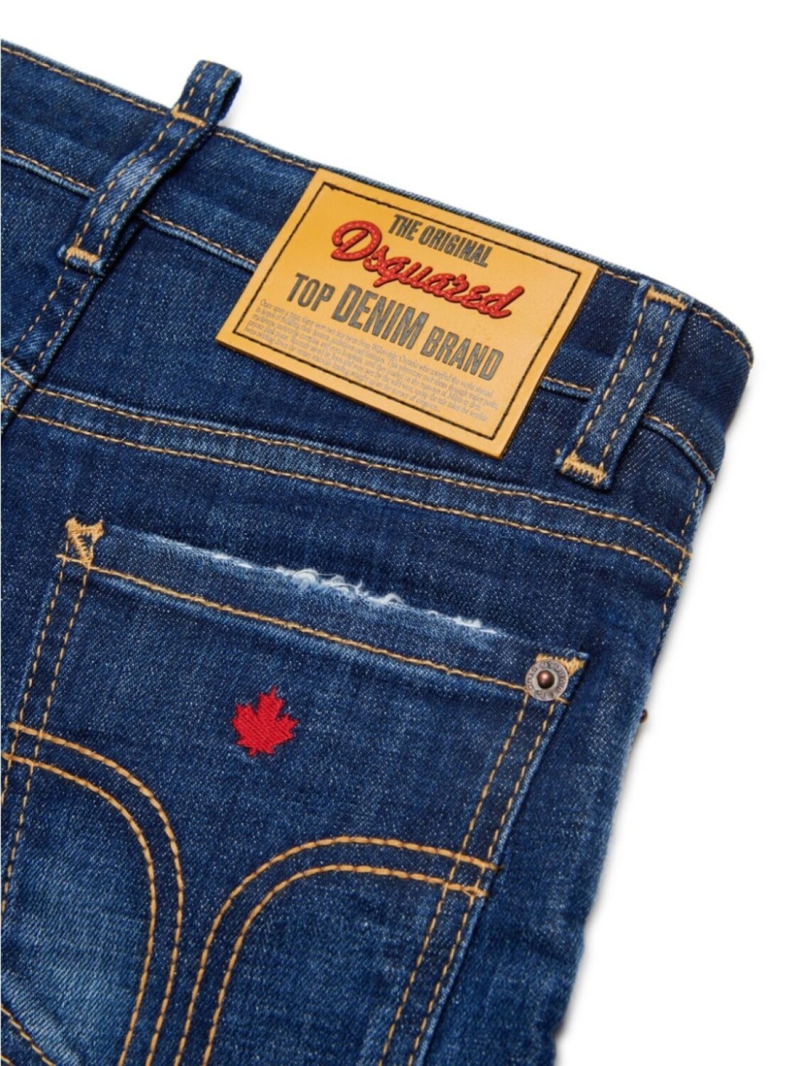 DSQUARED2 KIDS прямые джинсы Boss 10, синий — фото 4