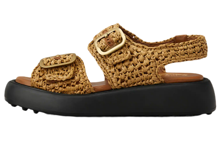 TOD'S Пляжные сандалии женские коричневые