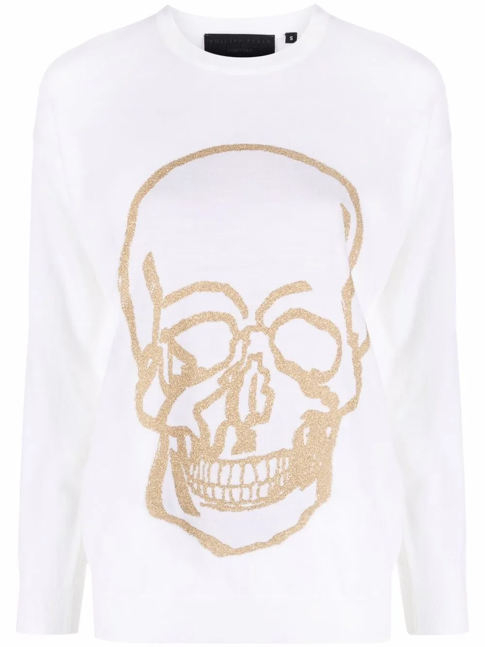 

Джемпер с принтом Skull Philipp Plein, белый