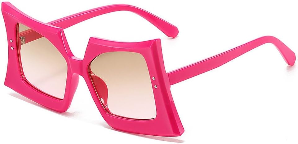 

Винтажные солнцезащитные очки неправильной формы для женщин, солнцезащитные очки с градиентными линзами, ретро-очки для женщин, защита от ультрафиолета UV400 TYUVIVO, Rosered-brownpink