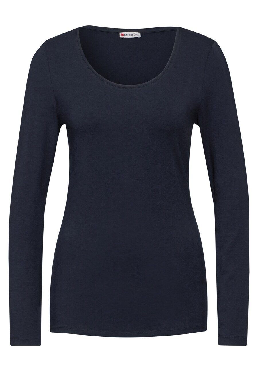 

Лонгслив STREET ONE Shirt, цвет night blue/dark blue
