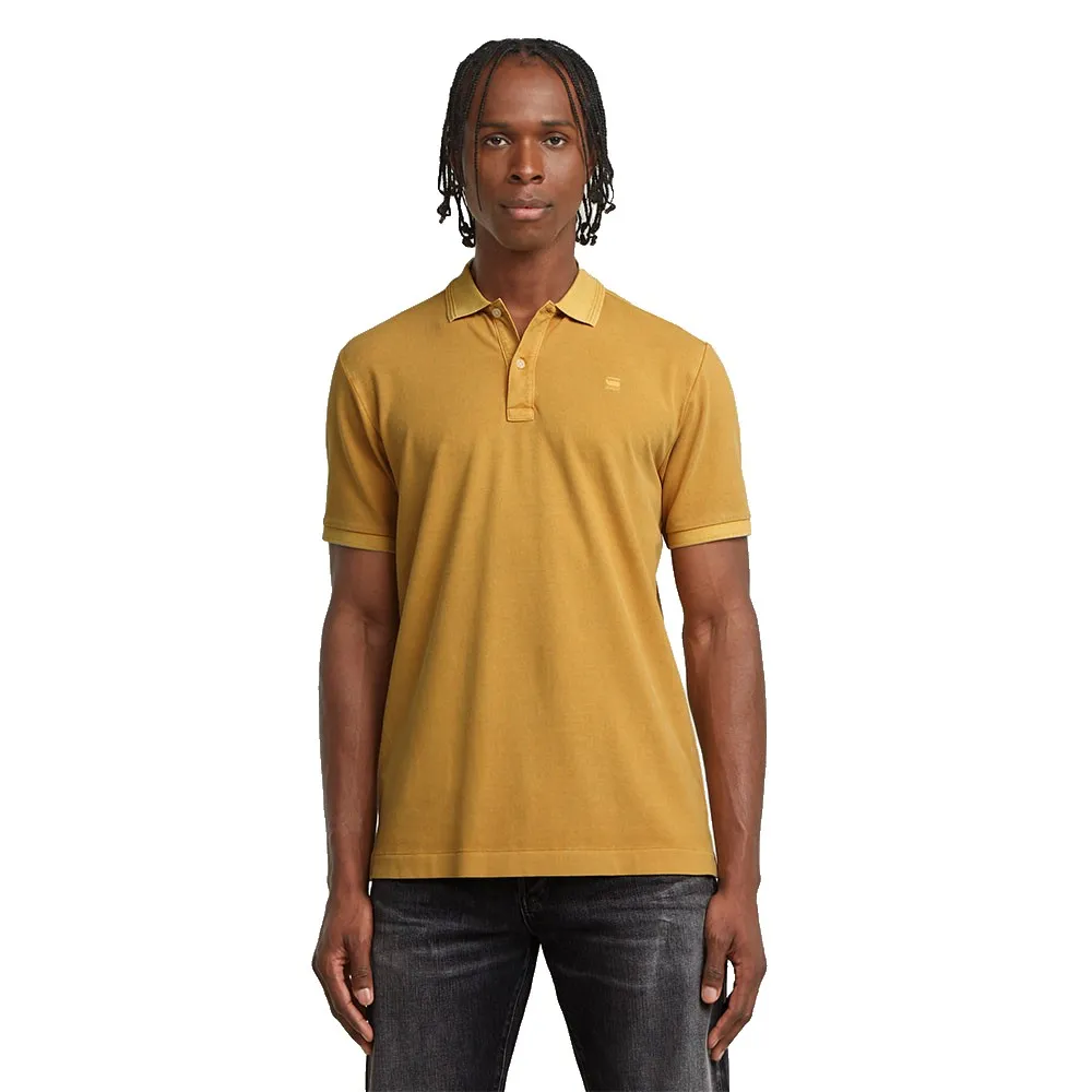

Поло с коротким рукавом G-Star Dunda Overdyed Slim, желтый