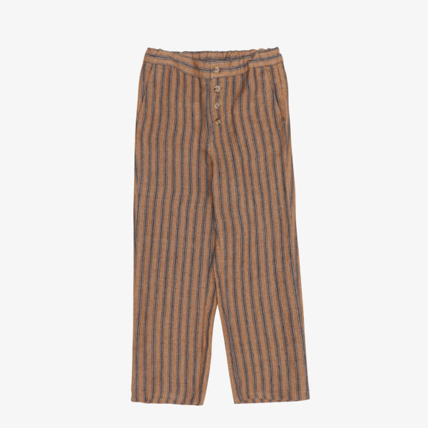 

Льняные брюки Erodium с круглыми карманами 3-12 лет Caramel, цвет mustard stripe