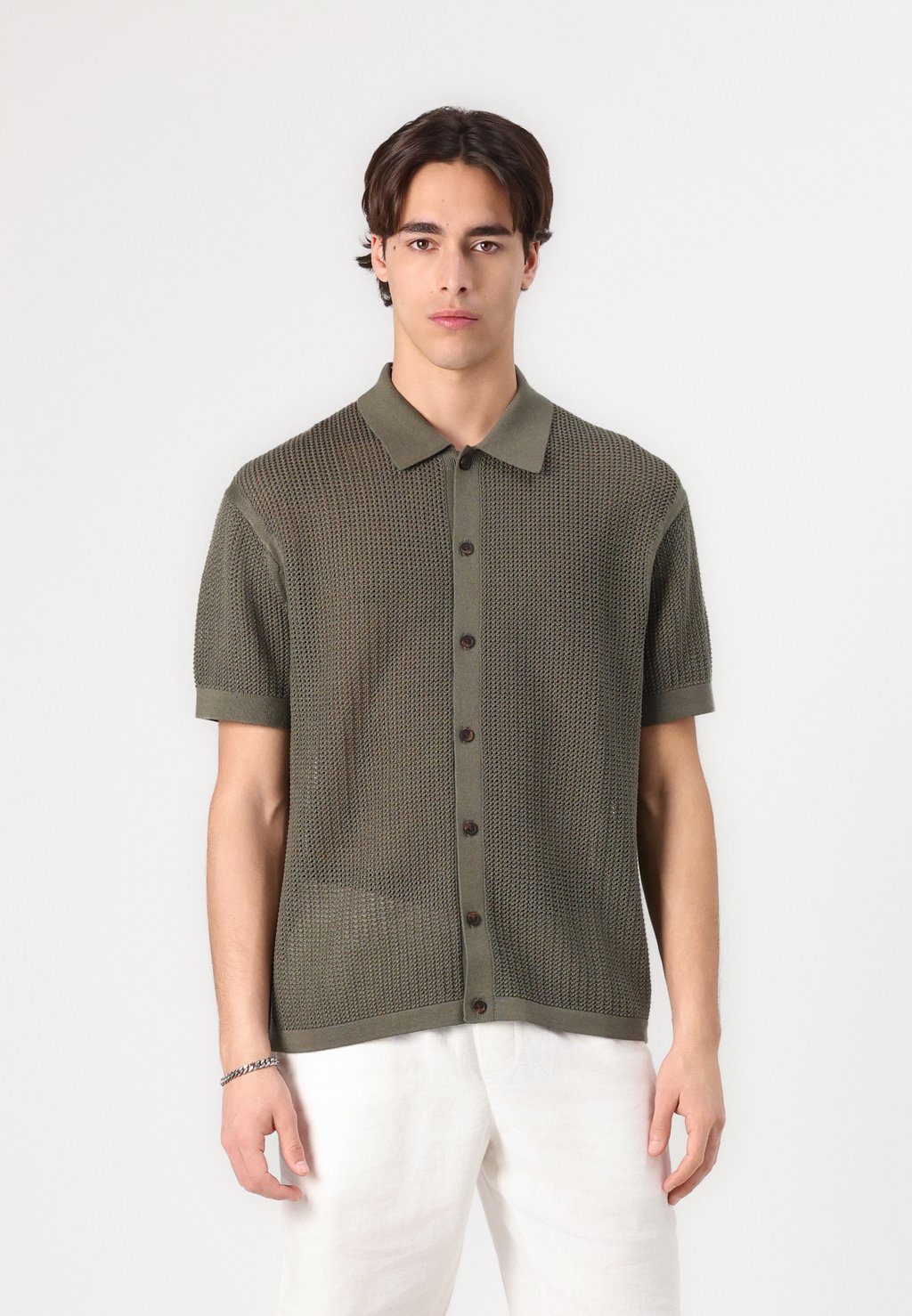 

Рубашка STRUCTURE OPEN SHIRT Tommy Hilfiger, темно-зеленый