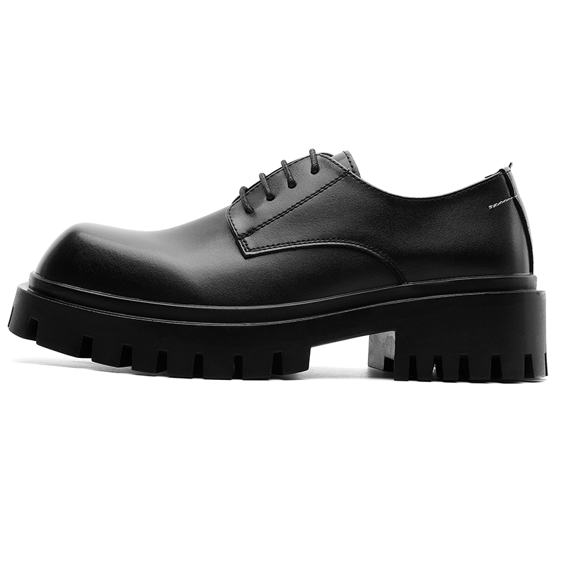 ZHENRAN Мужские повседневные туфли черные глянцевая кожа, цвет Glossy Leather — фото 3