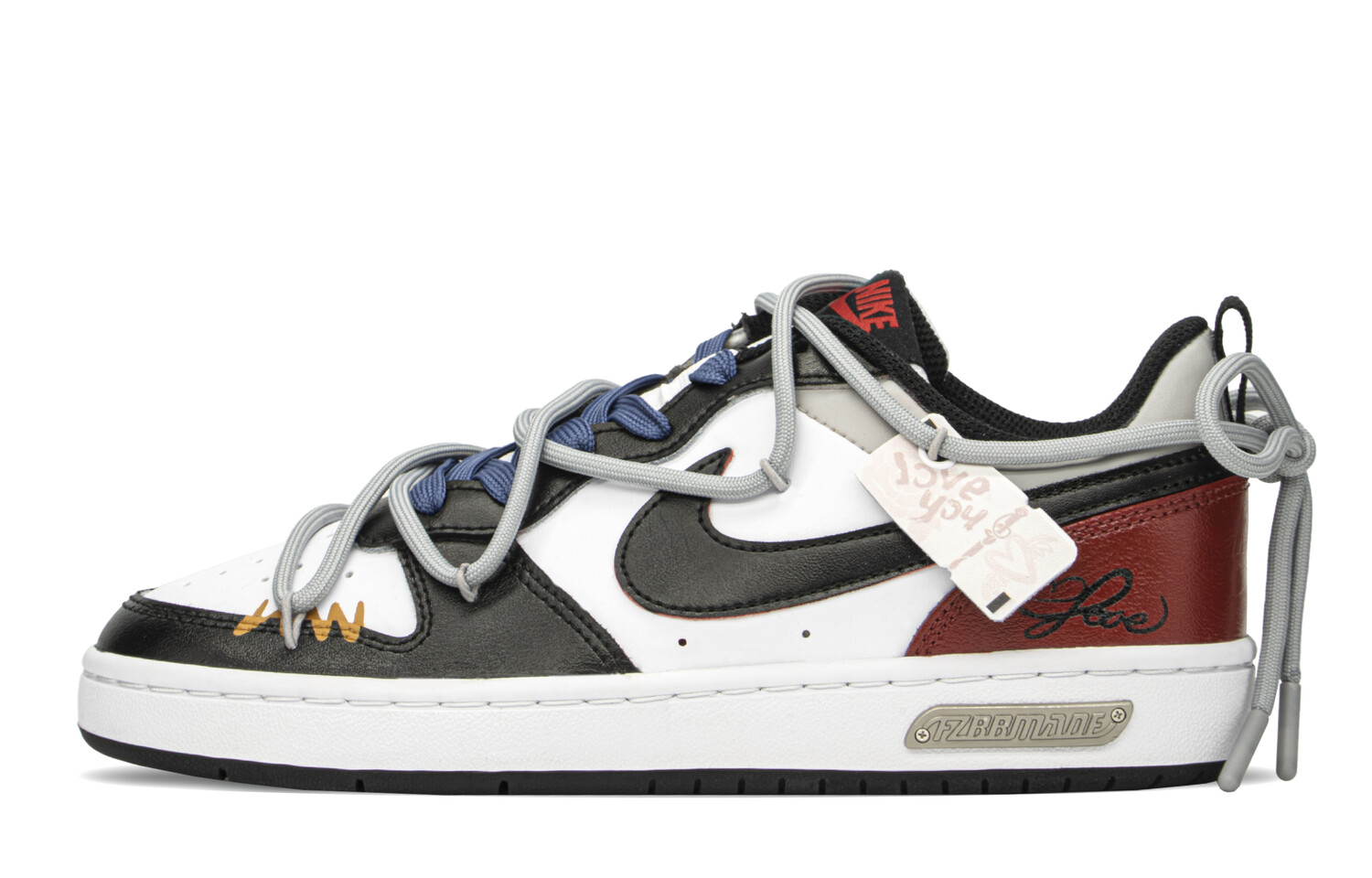 

Кроссовки Nike Court Borough Skateboard Shoes Women's Low-Top Black Red