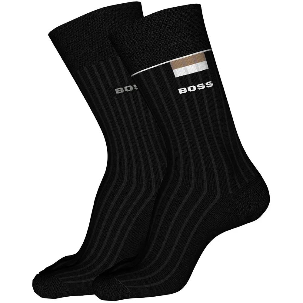 

Носки BOSS Fine Rib Ec 2 pairs, черный