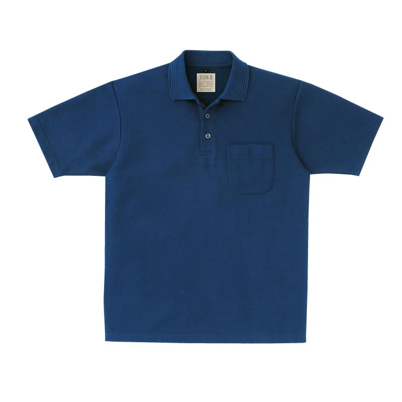 

Футболка-поло Sun-S SA10070 с коротким рукавом, темно-синяя, 1,1 галлона (4 л)